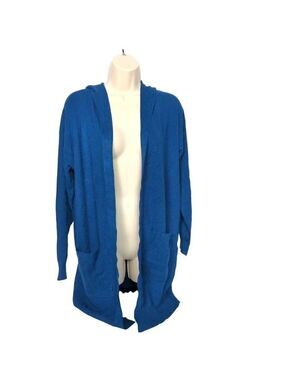 Yibock Women's Knit Cardigan Navy Blue Sweater Small
